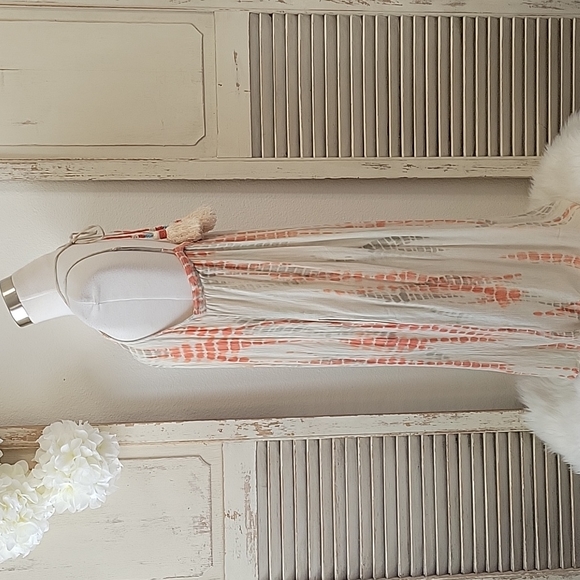 Soft Surroundings tassels ties sleeves dress women's size medium - Picture 4 of 12